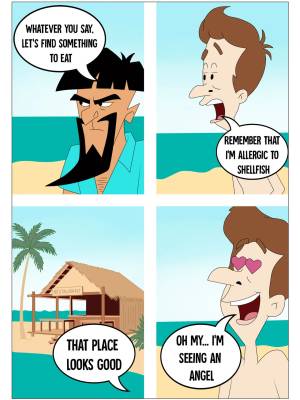 Sun, Beach And a Blond Porn Comics english 38