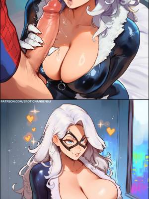 AI Generated: Black Cat By EroticNansensu Porn Comics english 03