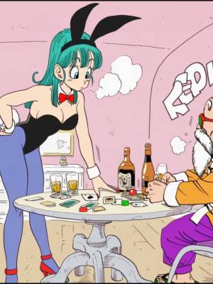 AI Generated: Bulma X Roshi