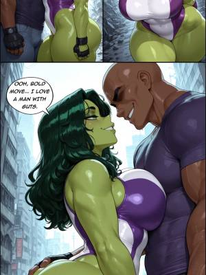 AI Generated: She-Hulk x BBC Porn Comics english 02