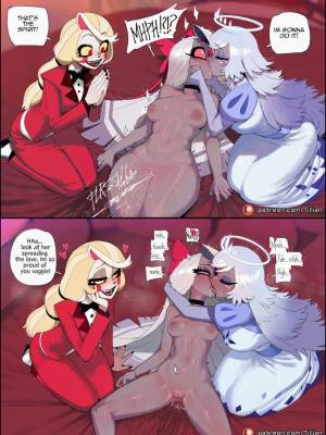 Charlie Morningstar x Vaggie x Emily Porn Comics english 05
