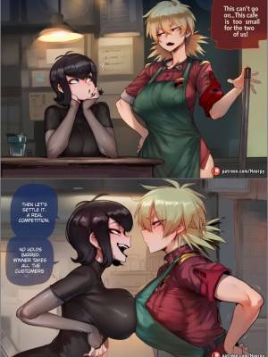 Seras And Mavis, Sex Vampire Competition In a Cafe Porn Comics english 02
