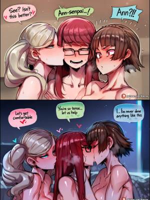 Ann x Makoto x Sumire: A Yuri Night Porn Comics english 02