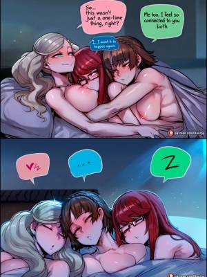 Ann x Makoto x Sumire: A Yuri Night Porn Comics english 08