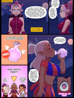 Girls at a Halloween Party Part 2 Porn Comics english 02