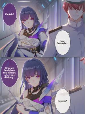 Raiden Mei And Captain In Hotel Porn Comics english 02