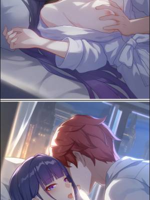 Raiden Mei And Captain In Hotel Porn Comics english 15