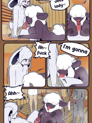 Sauna Fun With a Milf Sheep Porn Comics english 02