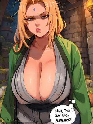TSUNADE NEGOTIATES WITH THE HIDDEN CLOUD VILLAGE